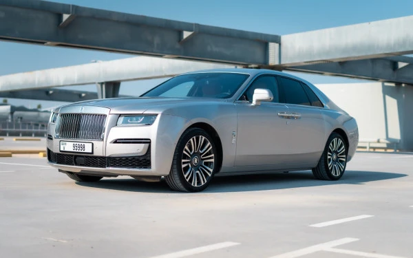 Silver Grey Rolls Royce Ghost, 2022